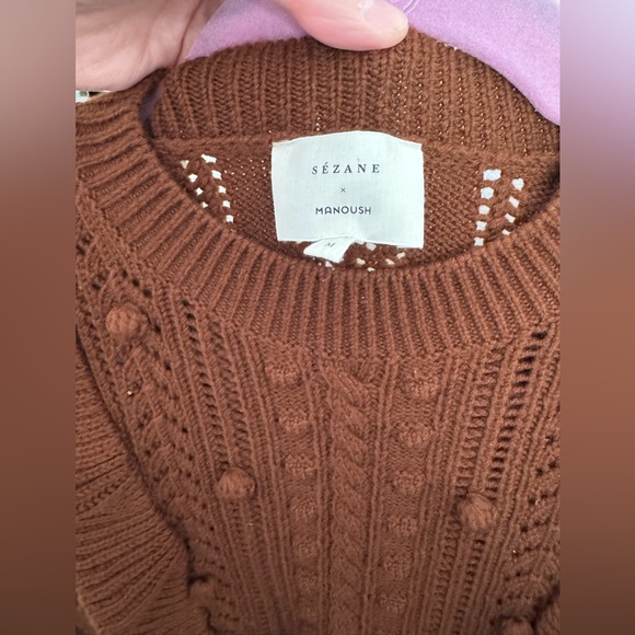 Sezane X Manoush Marva Jumper in Carmel size Medium - Picture 8 of 11